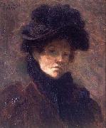 Lilla Cabot Perry Self Portrait painting